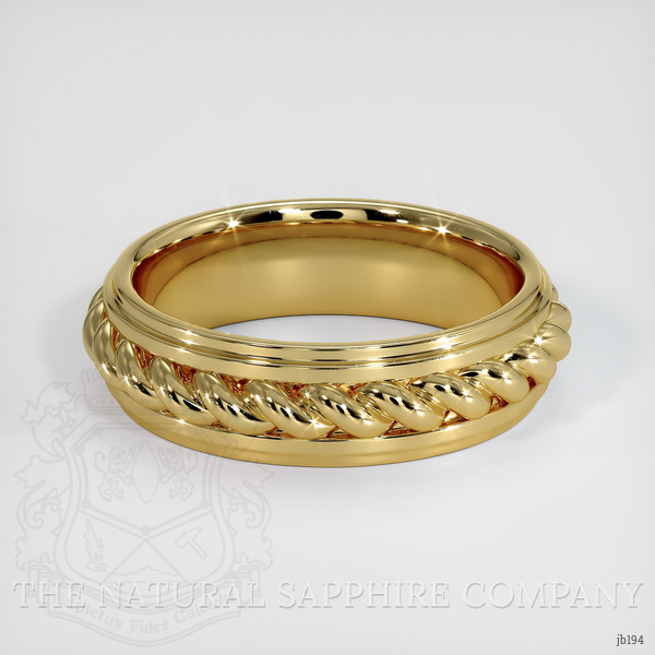 14K Yellow Gold Men's Plain Band