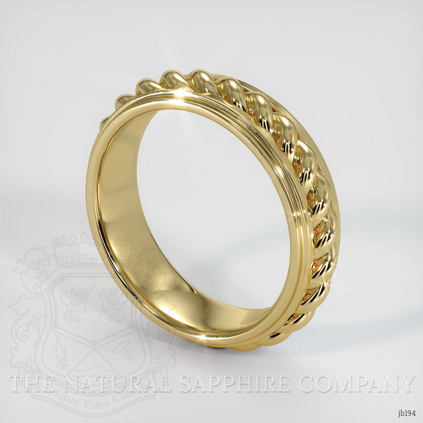 14K Yellow Gold Men's Plain Band