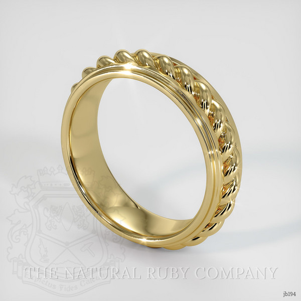 14K Yellow Gold Men's Plain Band