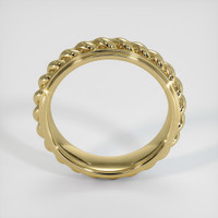 14K Yellow Gold Men's Plain Band Image