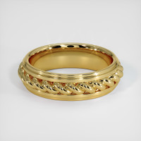 18K Yellow Gold Men's Plain Band Video