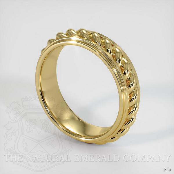 18K Yellow Gold Men's Plain Band