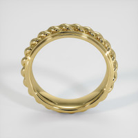 18K Yellow Gold Men's Plain Band Image