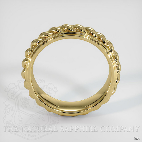 18K Yellow Gold Men's Plain Band