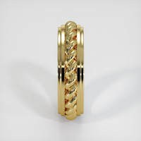 18K Yellow Gold Men's Plain Band Image