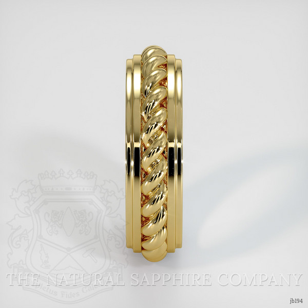 18K Yellow Gold Men's Plain Band