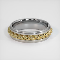 14K Yellow & White Men's Plain Band Video