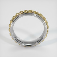14K Yellow & White Men's Plain Band Image