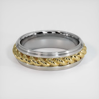 18K Yellow & White Men's Plain Band Video