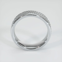 18K White Gold Men's Plain Band Image
