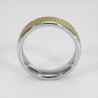 14K White & Yellow Men's Plain Band Image