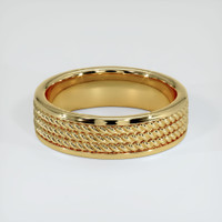 14K Yellow Gold Men's Plain Band Video