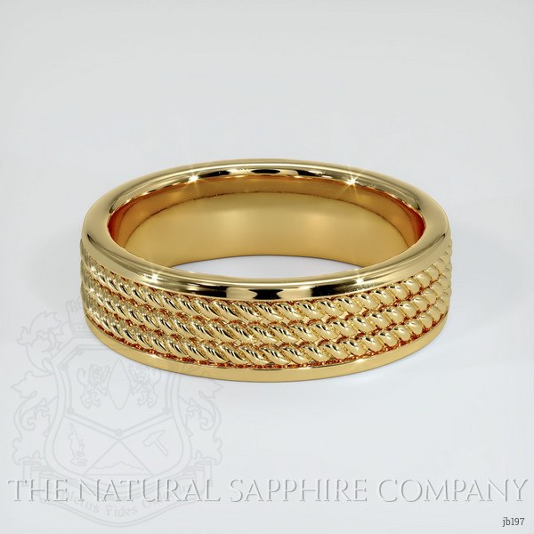 14K Yellow Gold Men's Plain Band