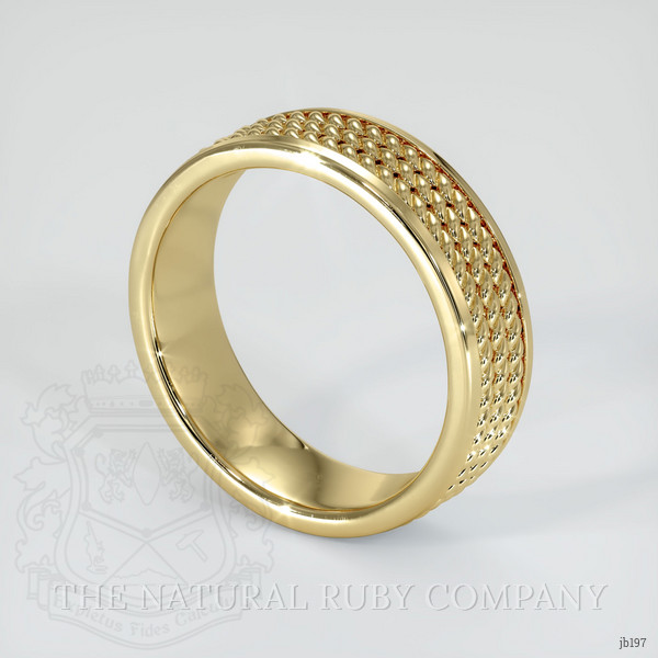 14K Yellow Gold Men's Plain Band