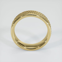 14K Yellow Gold Men's Plain Band Image