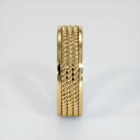 14K Yellow Gold Men's Plain Band Image