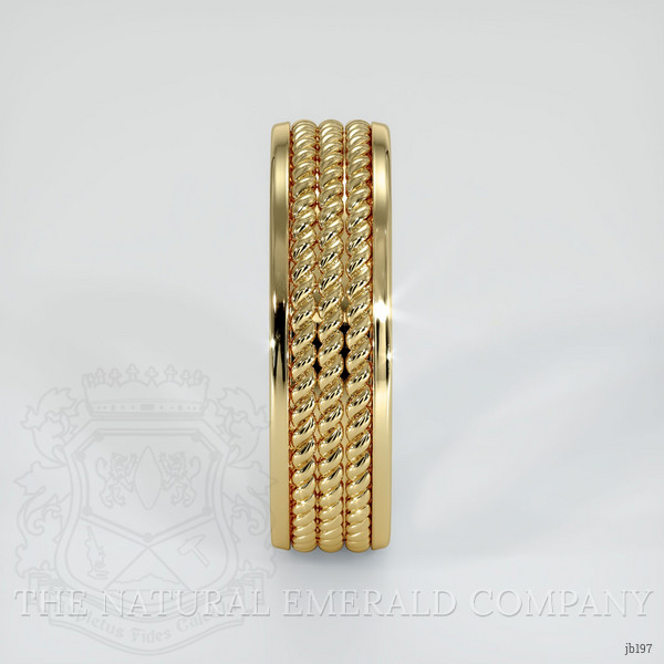 14K Yellow Gold Men's Plain Band