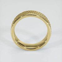 18K Yellow Gold Men's Plain Band Image
