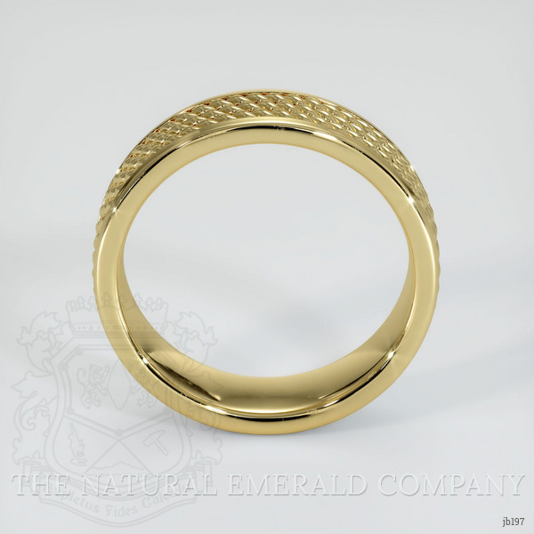 18K Yellow Gold Men's Plain Band