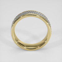 14K Yellow & White Men's Plain Band Image