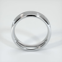 18K White Gold Men's Plain Band Image