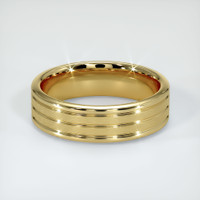 14K Yellow Gold Men's Plain Band Video
