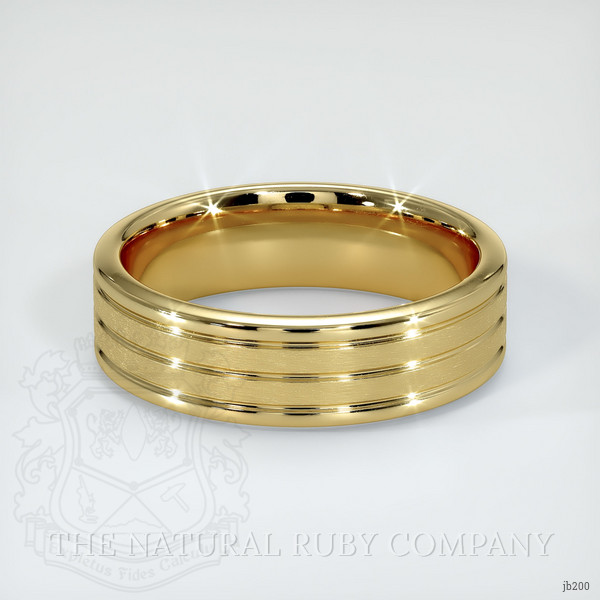14K Yellow Gold Men's Plain Band