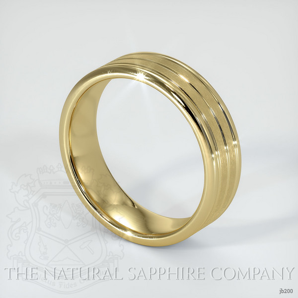 14K Yellow Gold Men's Plain Band
