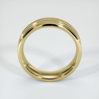 14K Yellow Gold Men's Plain Band Image