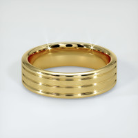 18K Yellow Gold Men's Plain Band Video