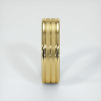 18K Yellow Gold Men's Plain Band Image