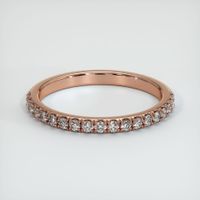 14K Rose Gold Diamond Pave Wedding Band Video