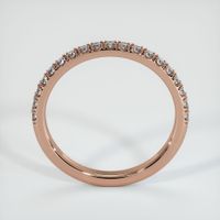 14K Rose Gold Diamond Pave Wedding Band Image