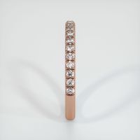 14K Rose Gold Diamond Pave Wedding Band Image