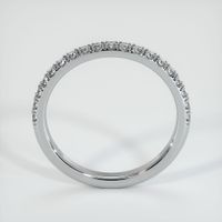 14K White Gold Diamond Pave Wedding Band Image