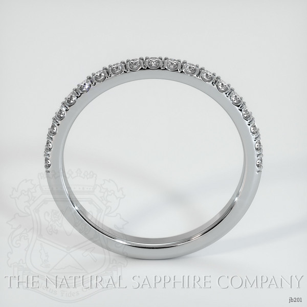 18K White Gold Diamond Pave Wedding Band