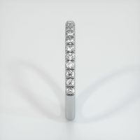 18K White Gold Diamond Pave Wedding Band Image