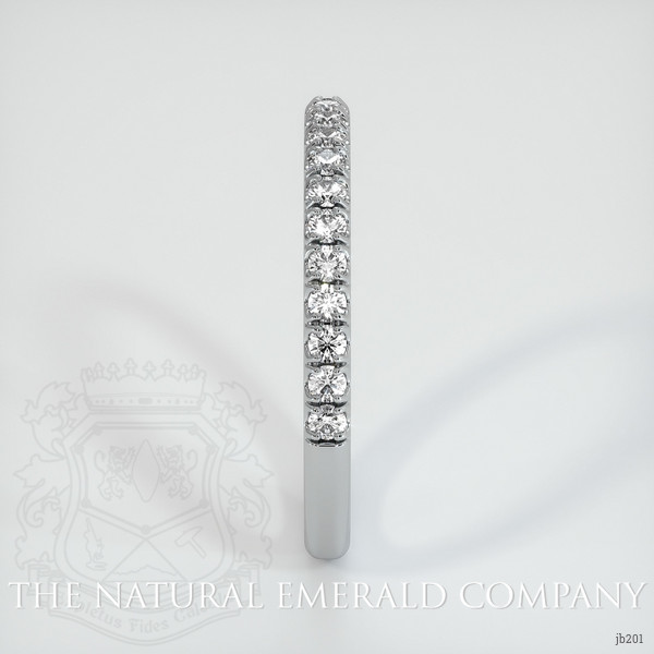 18K White Gold Diamond Pave Wedding Band