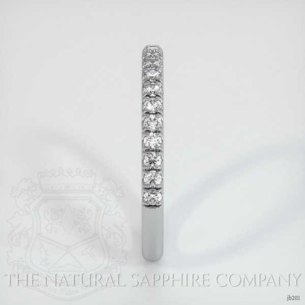 18K White Gold Diamond Pave Wedding Band