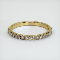 14K Yellow Gold Diamond Pave Wedding Band Video