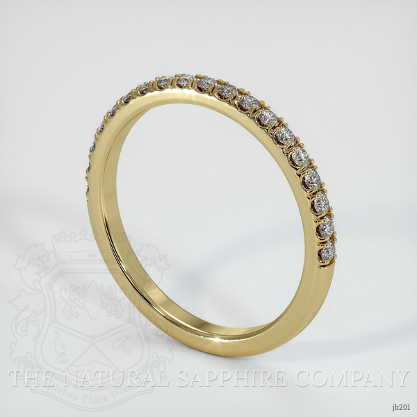 14K Yellow Gold Diamond Pave Wedding Band
