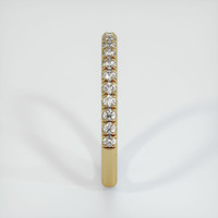 14K Yellow Gold Diamond Pave Wedding Band Image