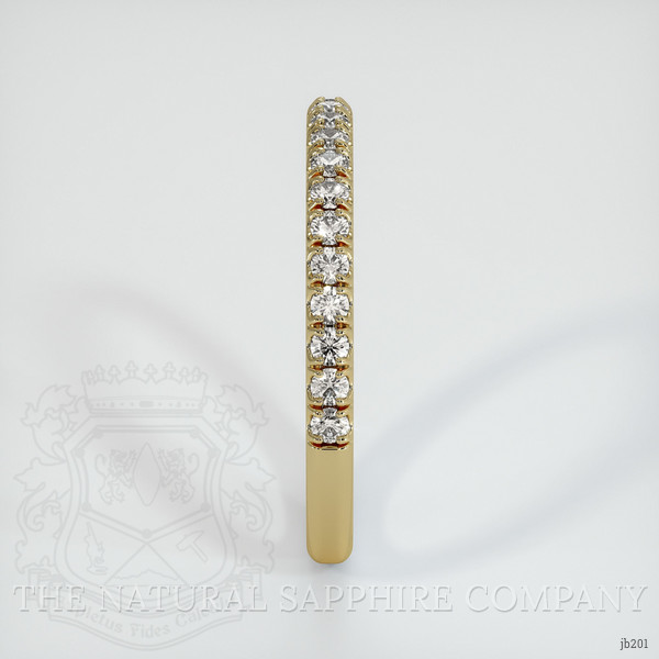 14K Yellow Gold Diamond Pave Wedding Band