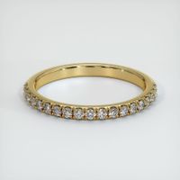 18K Yellow Gold Diamond Pave Wedding Band Video