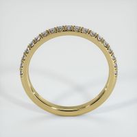 18K Yellow Gold Diamond Pave Wedding Band Image