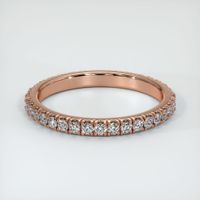 14K Rose Gold Diamond Eternity Wedding Band Video
