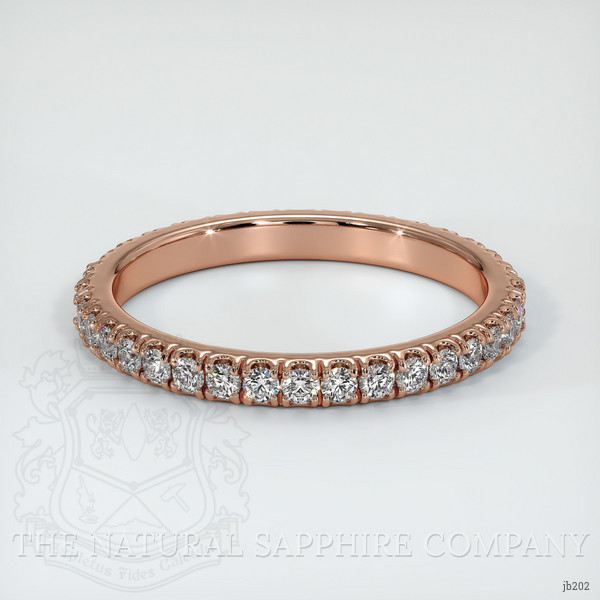 14K Rose Gold Diamond Eternity Wedding Band