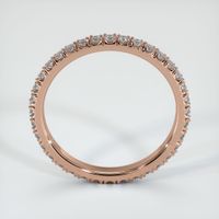 14K Rose Gold Diamond Eternity Wedding Band Image