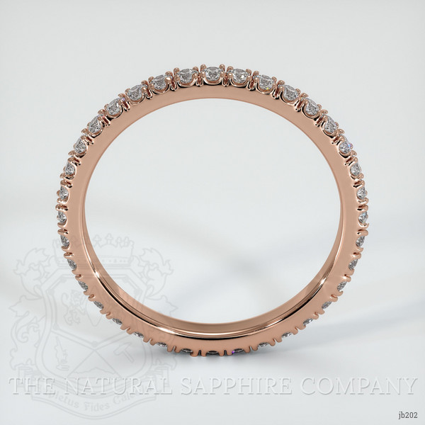 14K Rose Gold Diamond Eternity Wedding Band
