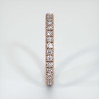14K Rose Gold Diamond Eternity Wedding Band Image